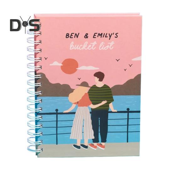 

1/2 шт. Мотивационный блокнот со списком желаний, утолщенная чернильно-устойчивая бумага, журнал для пар со списком желаний 1pc