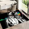 D-Daft P-PunkeS Band Floor Mat Flannel Rugs Cozy Plush Thickened Soft Warm Winter Floor Mat Non Slip Living Room Home Indoor Use