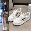 Leather Little White Shoes Women's 2025 Spring and Autumn New Versatile Shoes Breathable Casual Shoes Summer Soft-soled Sports Shoes Women's