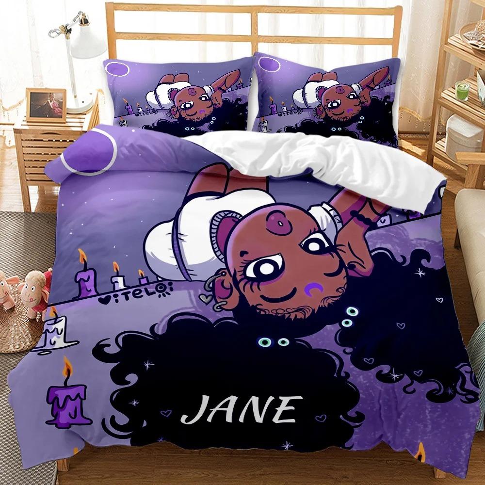 Black Girl Duvet Cover 3D Exquisite Cartoon Anime Digital Print Bedding Set Comforter Bed Youth Home Decor Boys Gift