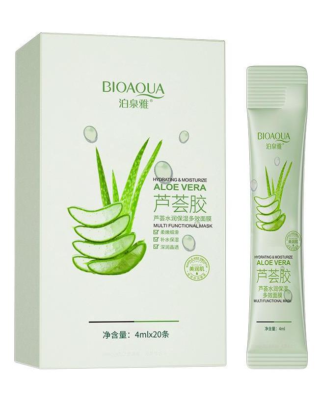 20 Stück Aloe Vera feuchtigkeitsspendende, erfrischende Multi-Effekt-Schlafmaske