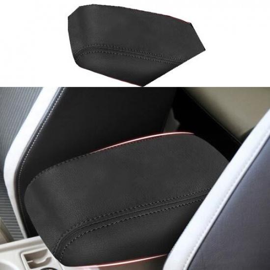 2012-2014 Console Armrest Box Cover Car Middle Black Leather Fit For Ford Focus