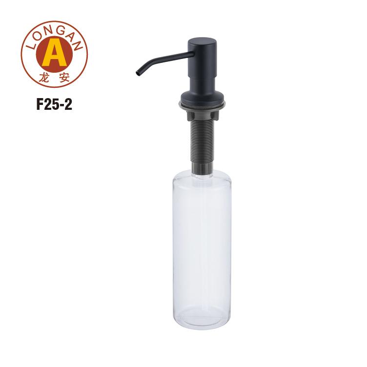 Custom 500ml Kitchen Manual Black Hand Dish Soap Dispenser Stainless Steel for Kitchen Sink Factory in China