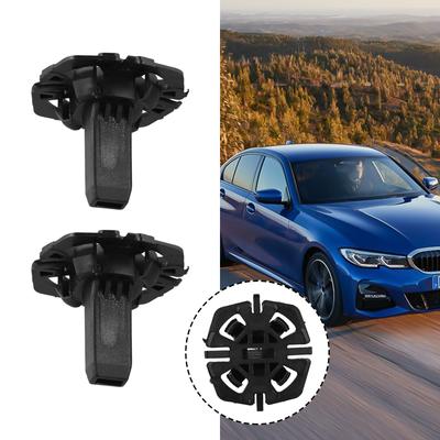 2 Stück Kühlmittelkühler Befestigungselement Clip für BMW 17118482944/17118619382 Befestigungsclip für Kühlmittelkühler Halterung