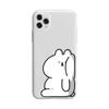 Funny Bear Rabbit Paired Couple Phone Case for iPhone 15 16 12 11 13 Pro Max Mini XR 8 14 Plus SE3 Clear Lovers Cover Fundas