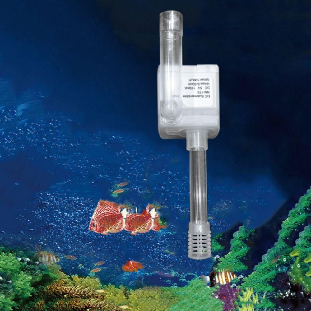 Ultra Quiet Small Submersible Pump USB Water Fountain Pump Portable Mini Water Pump  Fish Tank