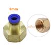 Pneumatic Air Pipe Quick Connector 1/8" 1/4" 3/8" 1/2" Female Thread To 4/6/8mm Irrigation Washing Slip-lock Straight Joint 3Pcs
