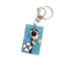 Acrylic Keychain Charm with Metal Swivel Keyring, Pool Theme Bag Charm for Keys, Backpacks, Zipper Pulls and Gifts