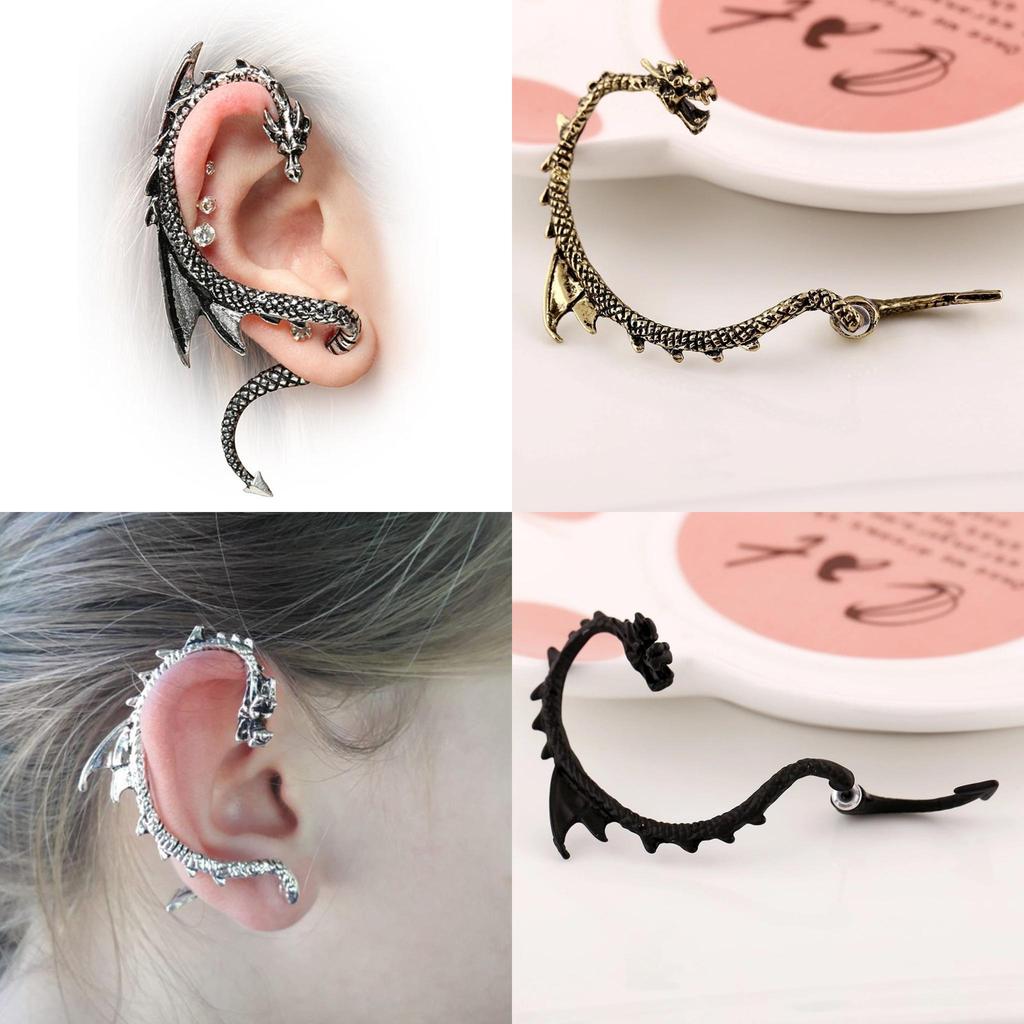 Gothic Inspired Alloy Earrings With Electric Plating For Trendy Women