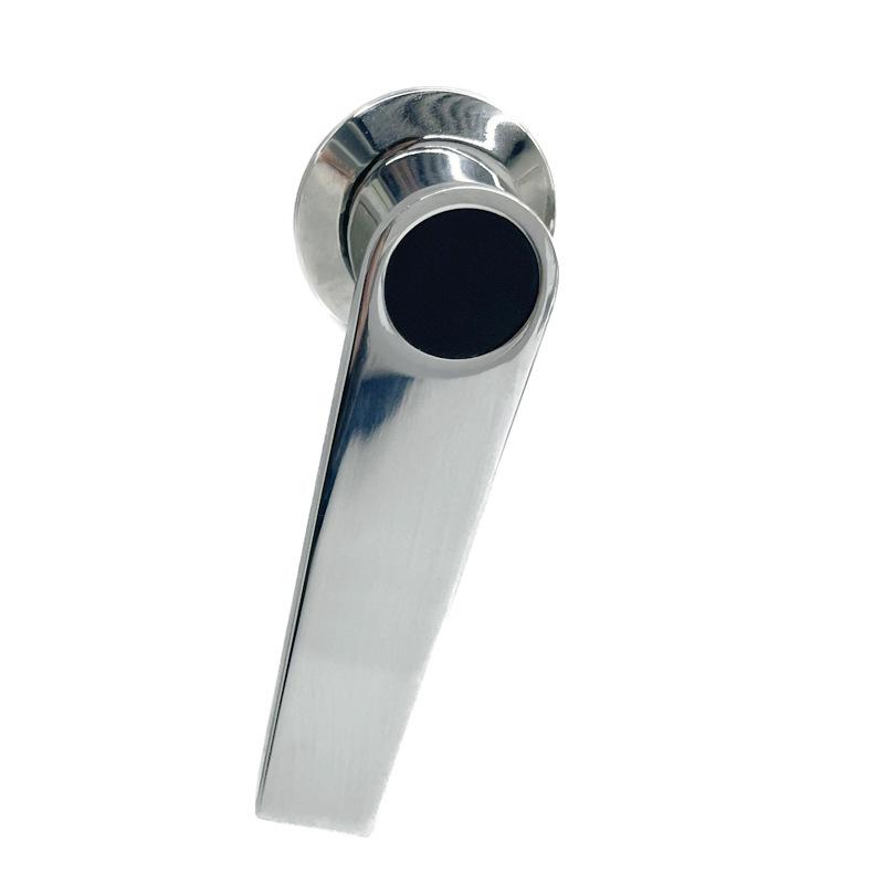 Elegant Silver Chrome Plating Sliding Barn Door Handle 3.74Inch Hole Center for Cabinets Closet Kitchen Hardware