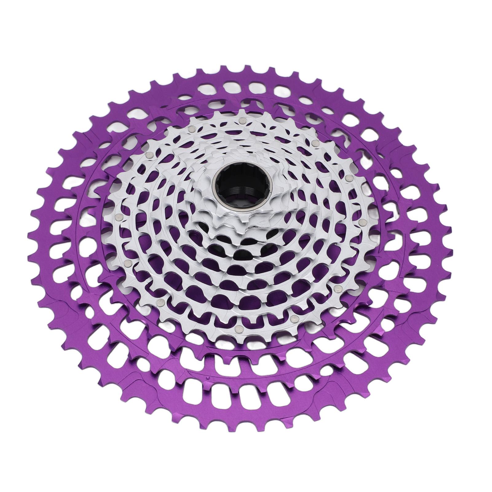 

Велосипедная кассета маховик интегрированная 12 скоростей алюминиевый сплав и сталь ЧПУ легкий велосипедный маховик Purple Silver