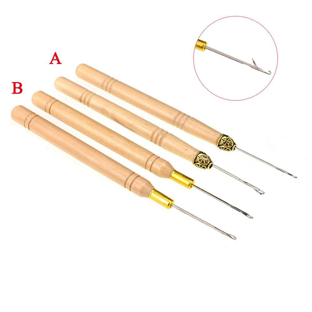 Weaving Hair Extensions Tools Crochet Needle Sew Wig Hair Micro Braids Tools Hook Needle