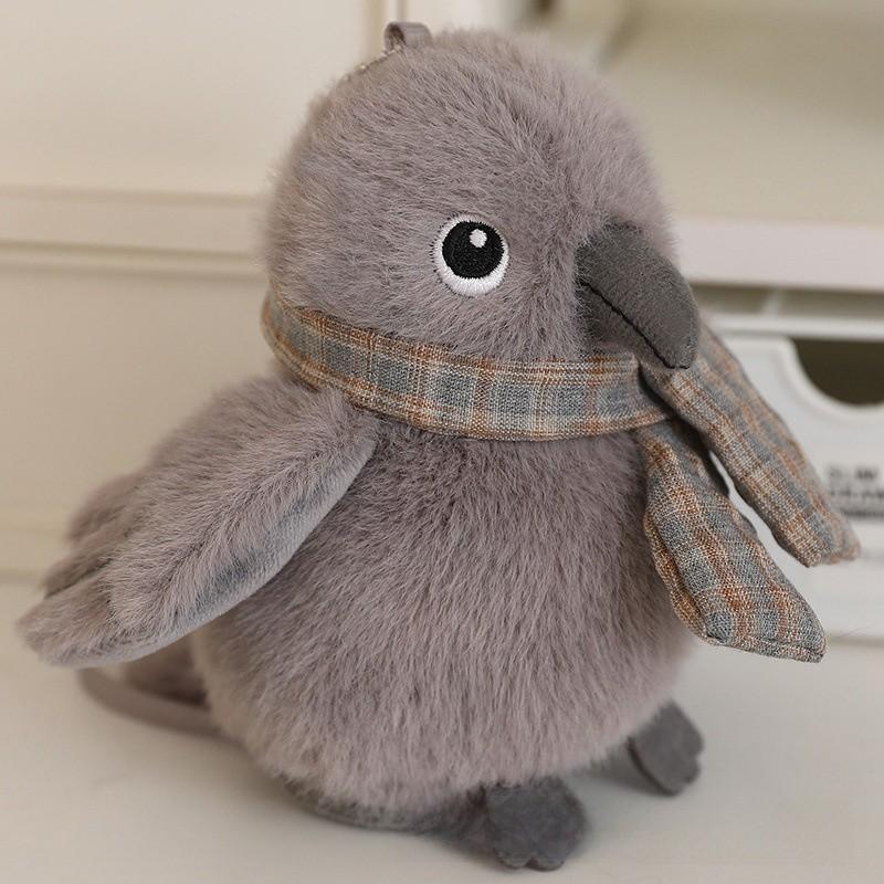 Parrot Crow Kingfisher Cute Bird Plush Toy Magnet Shoulder Play Home Decor Doll