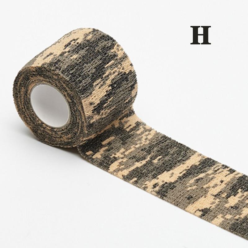 Cinta adhesiva protectora de camuflaje para bicicleta, impermeable, no tejida, antiarañazos