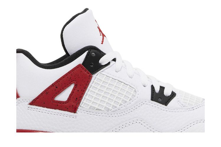 Kids' Sneakers Nike Jordan 4 Retro Red Cement (PS) White/Fire Red/Black/Neutral Grey