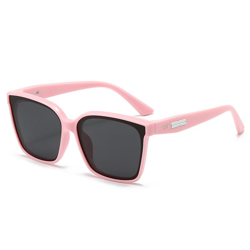 New Large Frame UV Sunshade Silicone Childrens Trendy Sunglasses Fashion Personality 23040