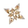 Strong Zinc Alloy Rhinestones Brooch Glittering Octagram Pattern For Women’s Fashion Decoration