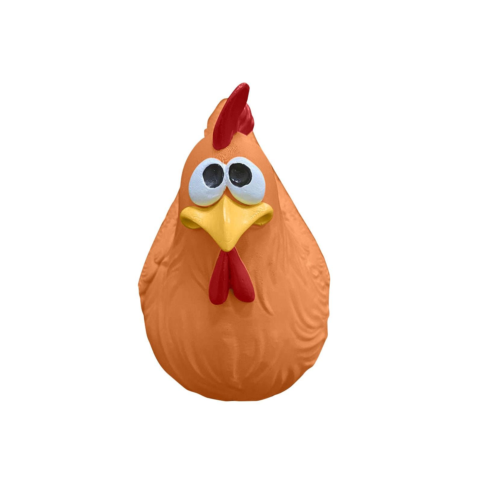 

Куриные украшения, дизайн забора, двора, креативное украшение, фермерский двор, статуя курицы из смолы One Size жёлтый