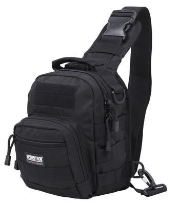 Cybertron EDC Shoulder MOLLE 900D Black 2-Way Bag, Tactical, Compatible, Outdoor, Waterproof, Military,
