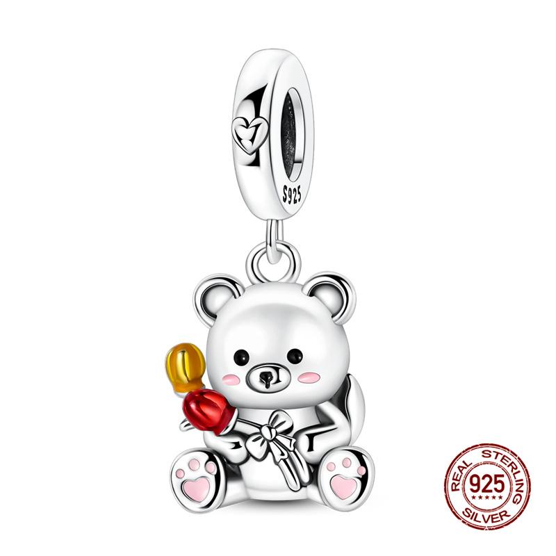 Original Charm Copper Fruit Four-Leaf Clover Series Charm Bead Fit 3Mm Original Bracelet For Women Diy Jewelry Gift