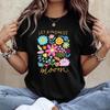 Let Kindness Bloom T Shirt Be Cool Be Kind Retro Flower Tshirt Inspiration Women Shirts Aesthetic Floral Kindness Tee Vintage