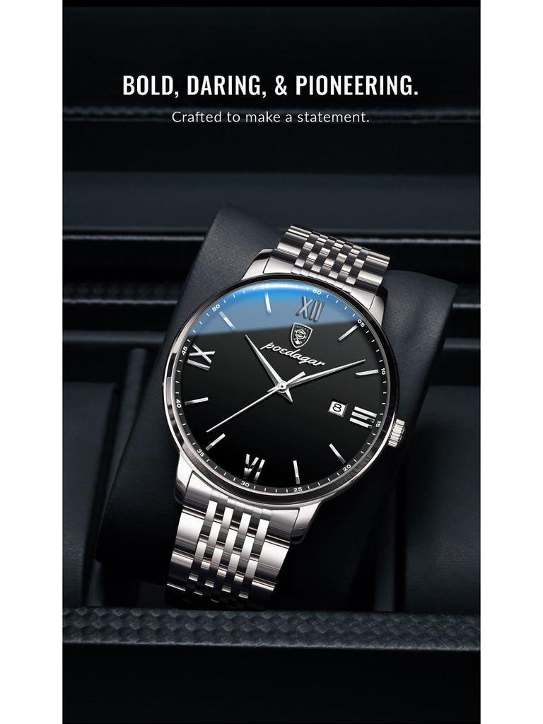 Schweizer Ultraflache Herren Luxus Wasserdichte Quarz Uhr