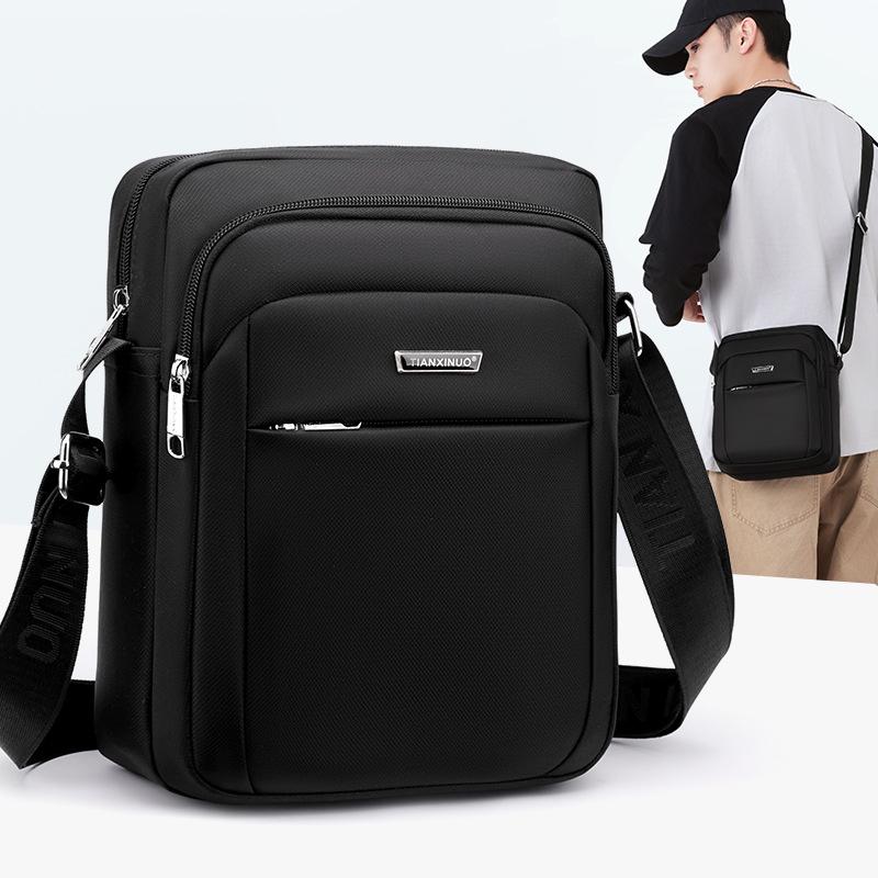 Men's Large Capacity Travel Shoulder Bag - Business and Casual Crossbody with Multiple Compartments