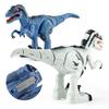 Children's Educational Assembled Electric Walking Infrared Remote Control Velociraptor Dinosaur Toy Dinosaur Model