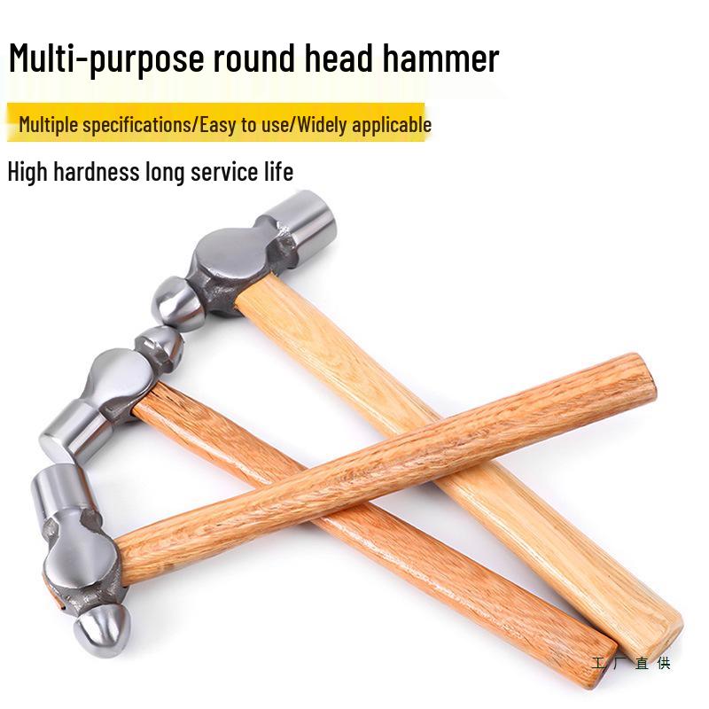 Small Household Hammer with Wooden Handle - 0.5LB to 3LB Options Available
