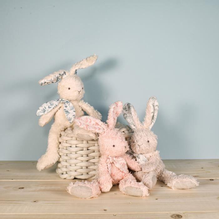 Peluche Lapin Blanc En Coton Bio - DOUDOU ET COMPAGNIE - Plush - A Partir De 0 Mois - Mixte