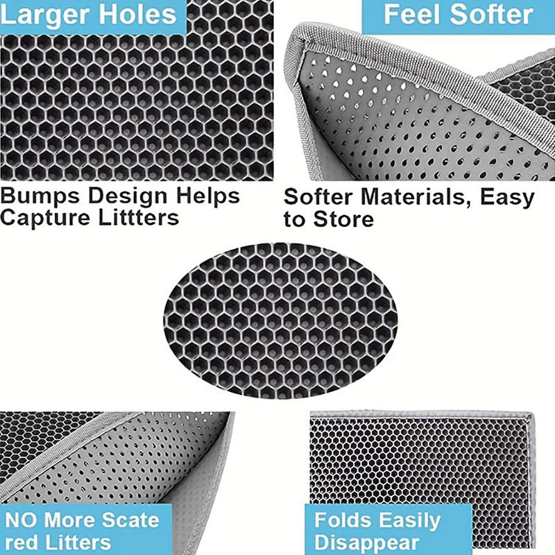 Cat Litter Mat Pet Toilet Waterproof Double Layer Pet Litter Box Mat Non Slip Sand Cat Washable Mat Clean Pad Pet Clean Supplies