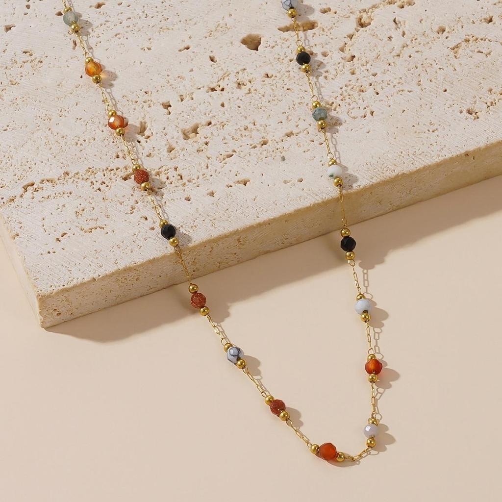 1pc Zircões Coloridos Clássico Vintage Colar para Mulheres Casais Com Design Exclusivo Sense Party Jóias Presente Acessórios Pulseiras