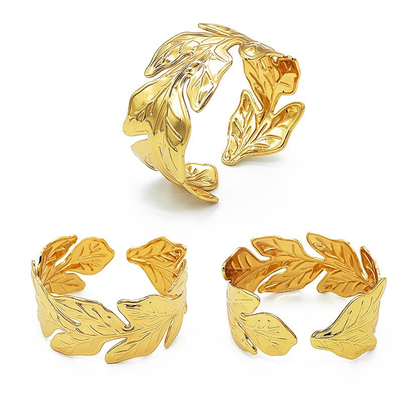 Adjustable C-shaped Stainless Steel Bangle for Women - Colorfast, Fashionable, and High-end Jewelry