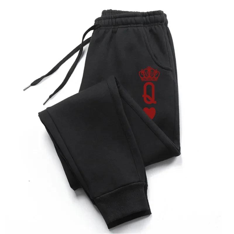 Queen New Womens Tracksuit Trousers Casual Jogging Fitness Sweatpants Street Versatile HighQuality Simplicity Pants