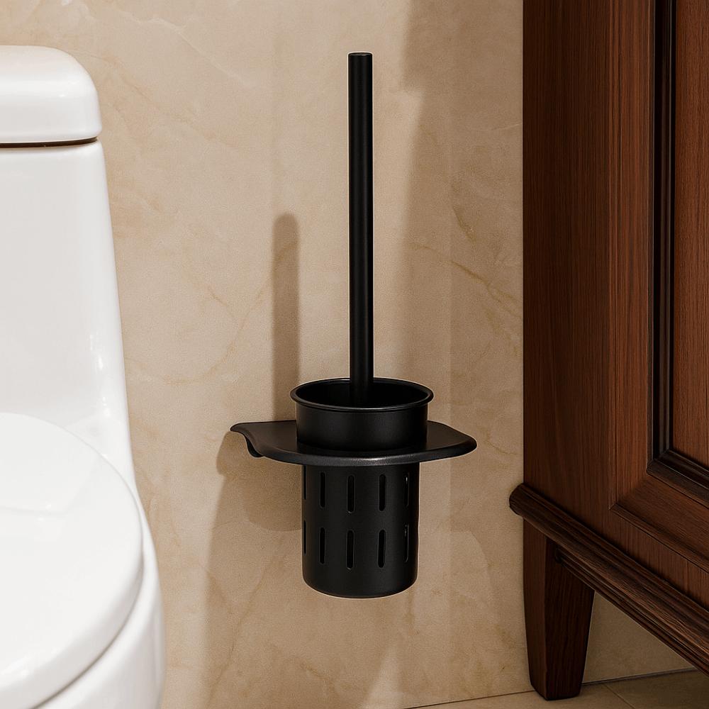 Rust-proof Toilet Brush Set Wall Mounted Toilet Brush Holder Toilet Cleaning Brush Shower Area