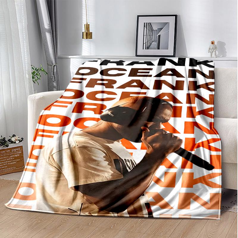 Frank Ocean Flannel Blanket Soft Warm All-Season Throw, Design for Camping, Car Travel, Hiking Sofa, Bed, Office Perfect Gift for Parties