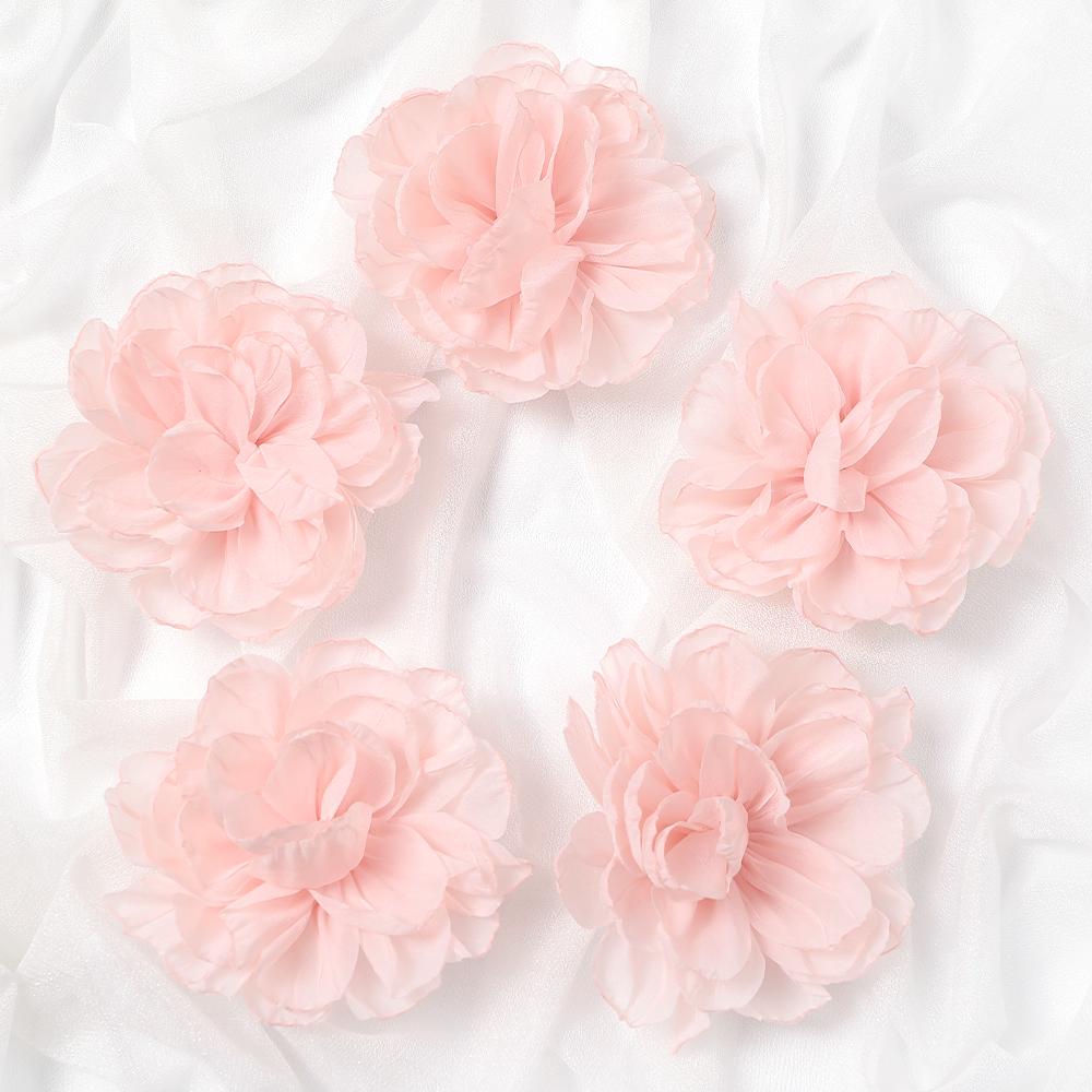 

3/5 шт./набор Катящаяся пряжа Искусственные цветы Шелковый Искусственный цветок для Домашнего декора DIY Ремесло Подарки Аксессуары Невеста Свадебное украшение 3Pcs розовый