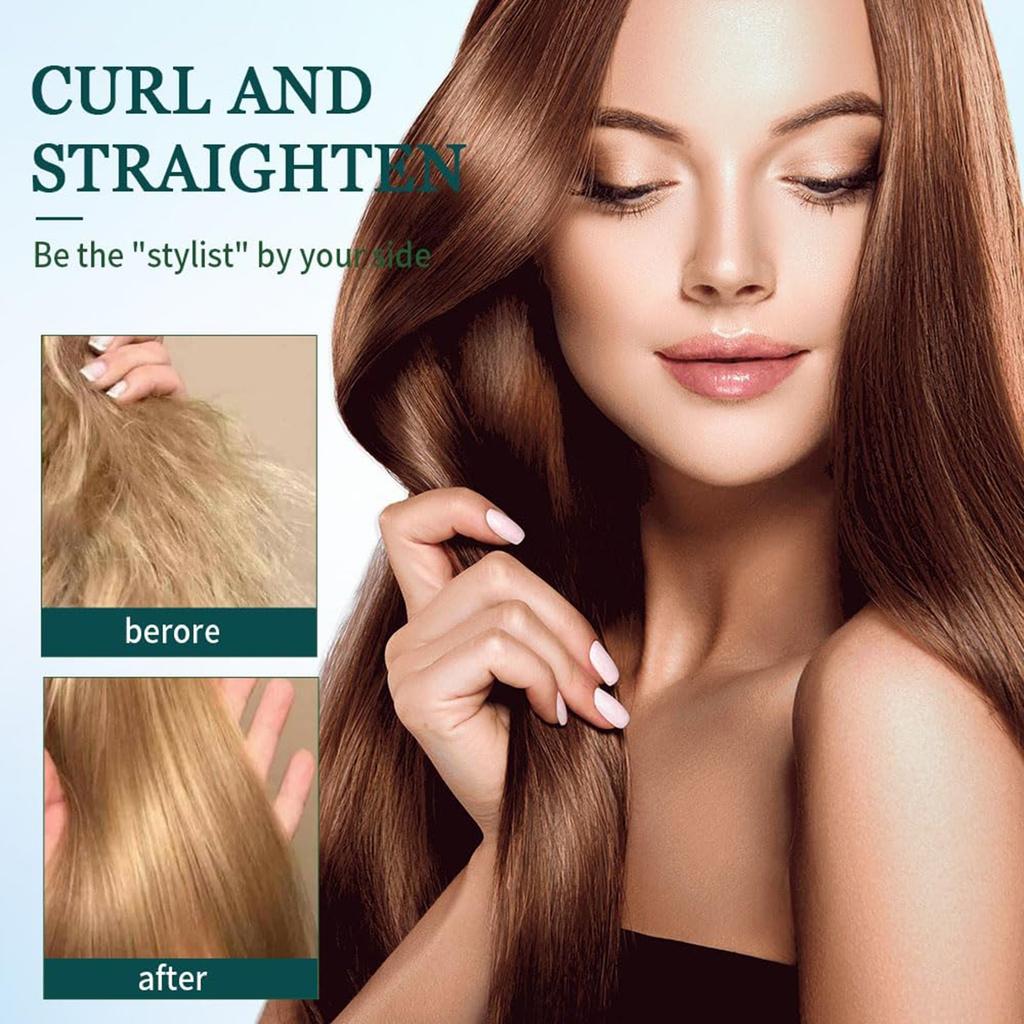 Portable Dual-purpose Curling Iron, 2 In 1 Curling Iron, Portable Curls Portable Hair Straightener For All Hair Types Styling Quickly