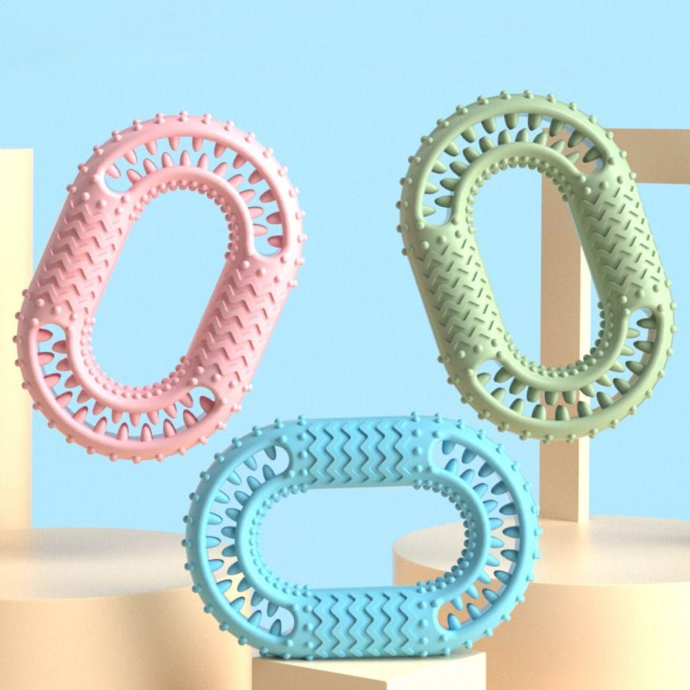 

Игрушка для укусов собак, устойчивая к укусам, износостойкая игрушка для моляров собак, игрушка для дрессировки щенков, скрежещущих зубами розовый