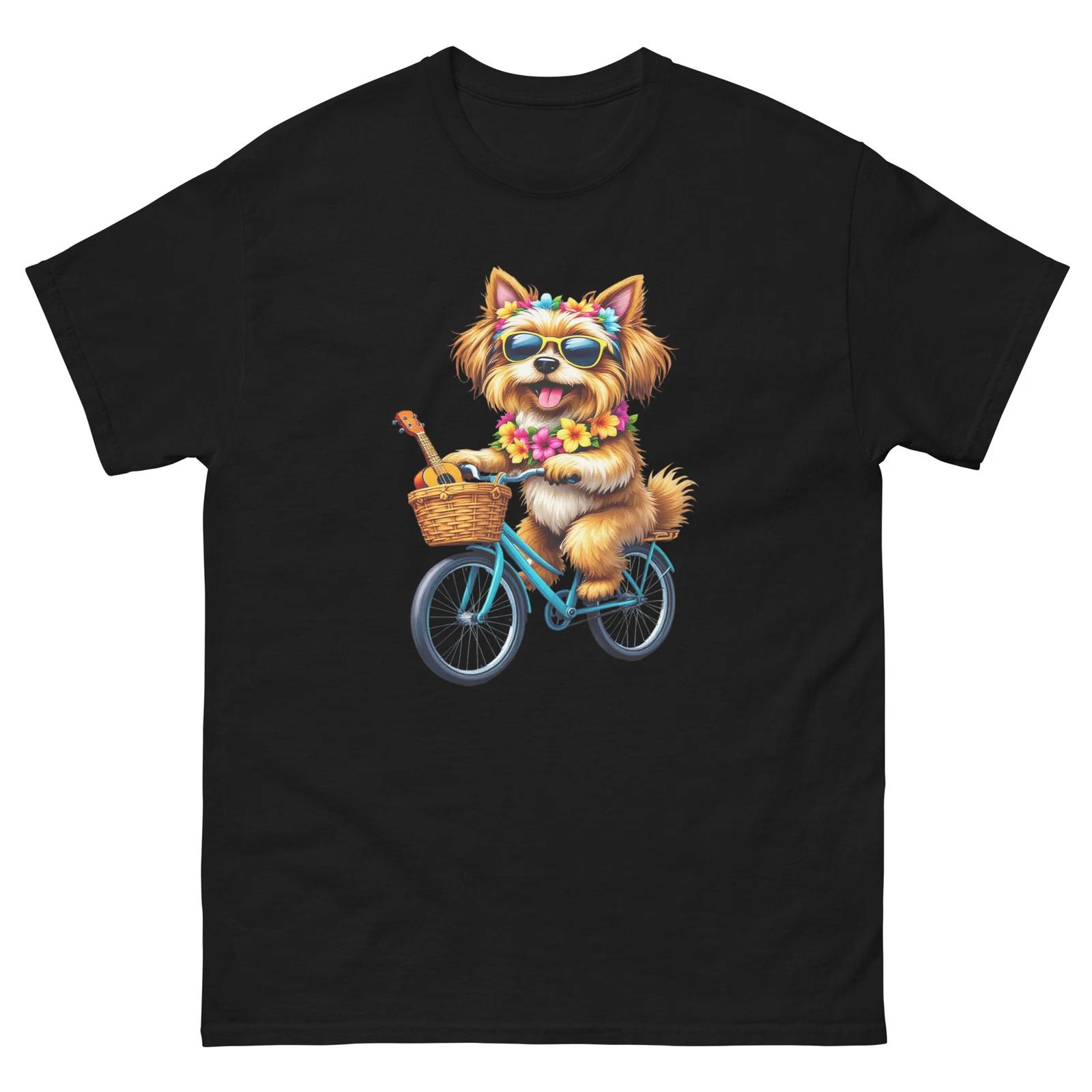 Biking Havanese Dog Bike Cycling T-Shirt XL