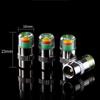 ANKI HAPPIGO 8Pcs 2.2Bar 32-To-35 PSI Car Tire Pressure Monitor Valve Stem Caps Sensor Indicator Easy To Read 3 Color Eye Alert