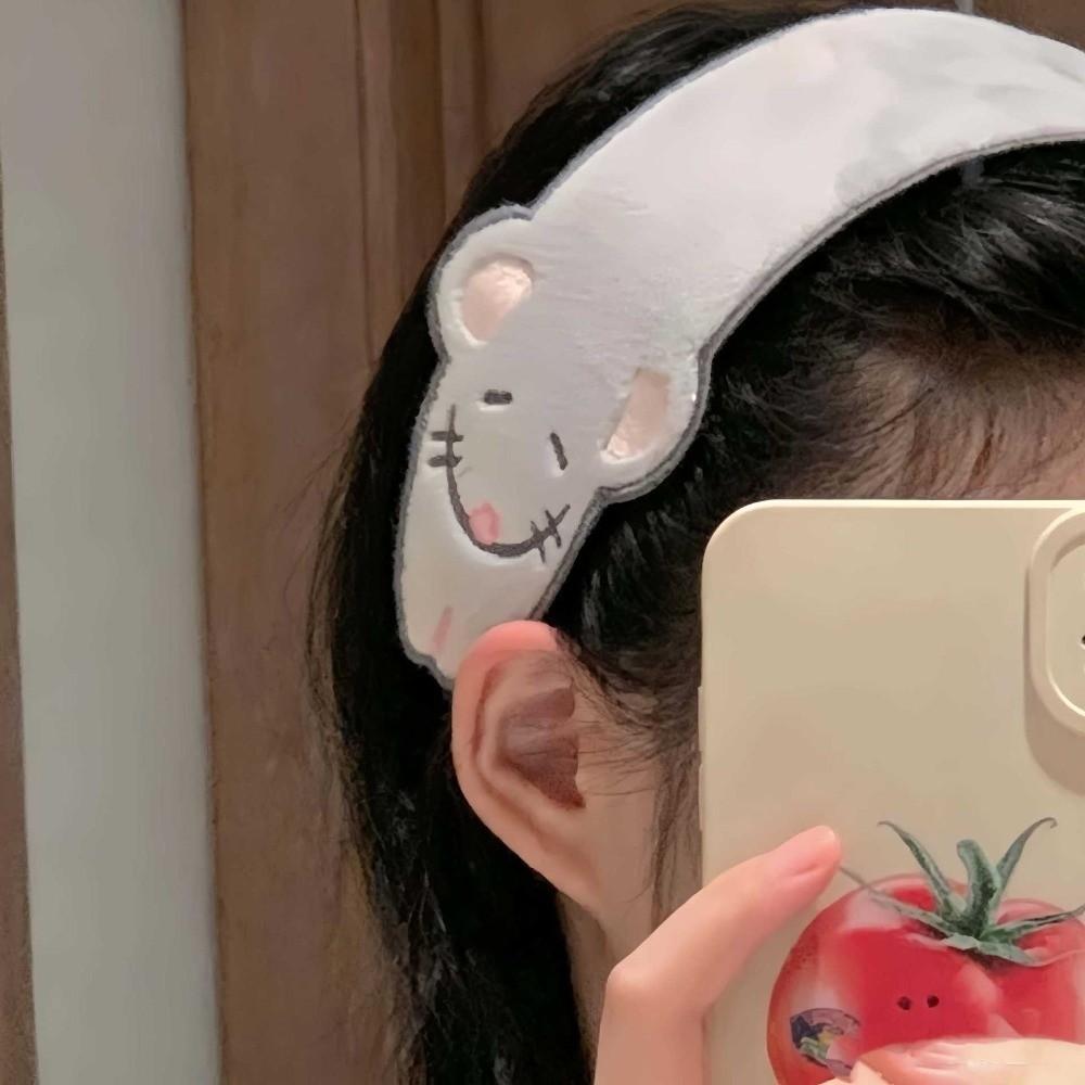 2/3pcs Sweet Style Hair Bun Charm Plushie Hug Cat Headband New Long Strip Hair Band Daily Use