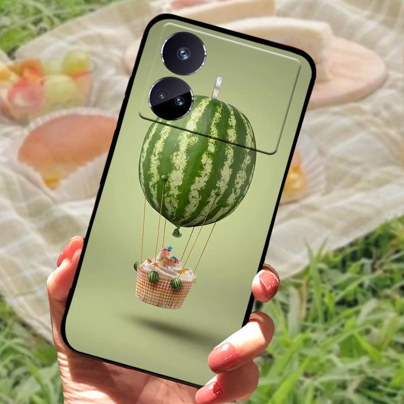 For Realme GT Neo 5 SE Case Popular Picture Black Silicone Soft Back Cover Case For Realme GT Neo 5 SE 5SE Phone Cover Funda