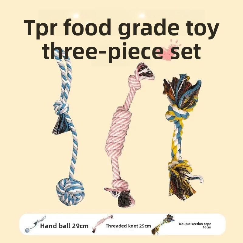 

Dog Toys, Teething, Durable Rope Knots, Golden Retrievers, Small, Medium and Large Dogs, Teddy Puppies, Dog Entertainment Toys, Pet Supplies D