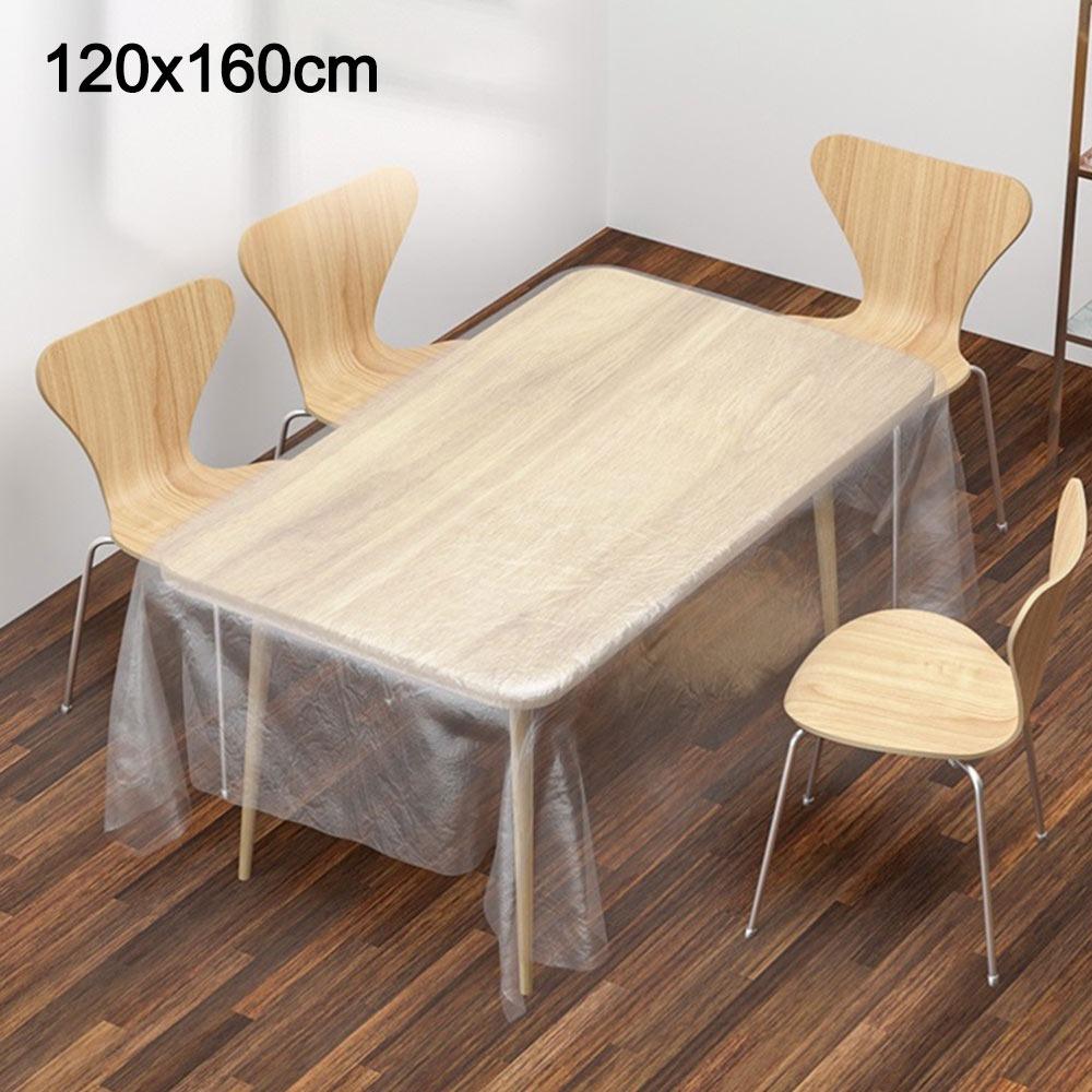 10 Stück PE Einweg-Tischdecke Runde Tischdecke für Picknicks im Freien Hochzeitsempfang für Gäste