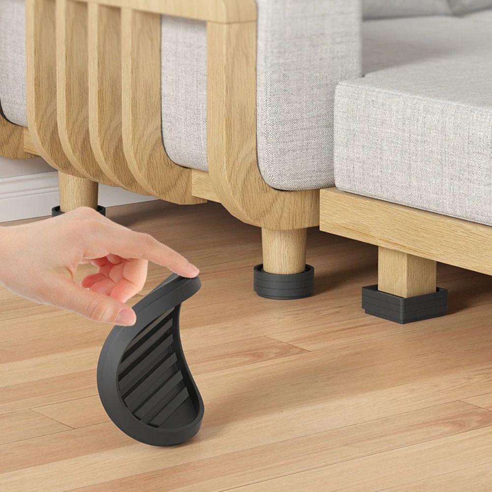 Round Shape Furniture Coasters Anti-Slip Design Chair Feet Stoppers Sofas