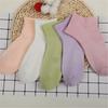 5 Pairs of Women's Summer Thin Pure Color Muggrass Scented Antiodor Breathable Sweat Absorbing Sports Socks