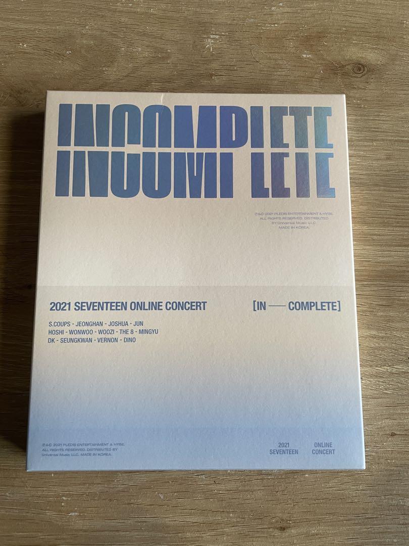 

[USED] SEVENTEEN INCOMPLETE Blu-ray Blu-ray with accessories