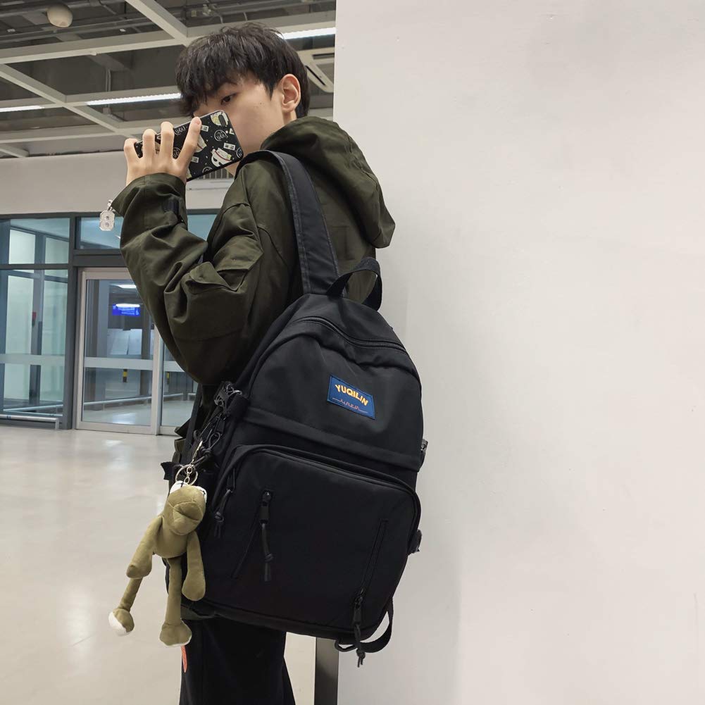 ZESU Large Capacity Korean Popular for High School and Stylish and Cute Black Lightweight and A Great Backpack for Moms and Women's Backpack, Style,