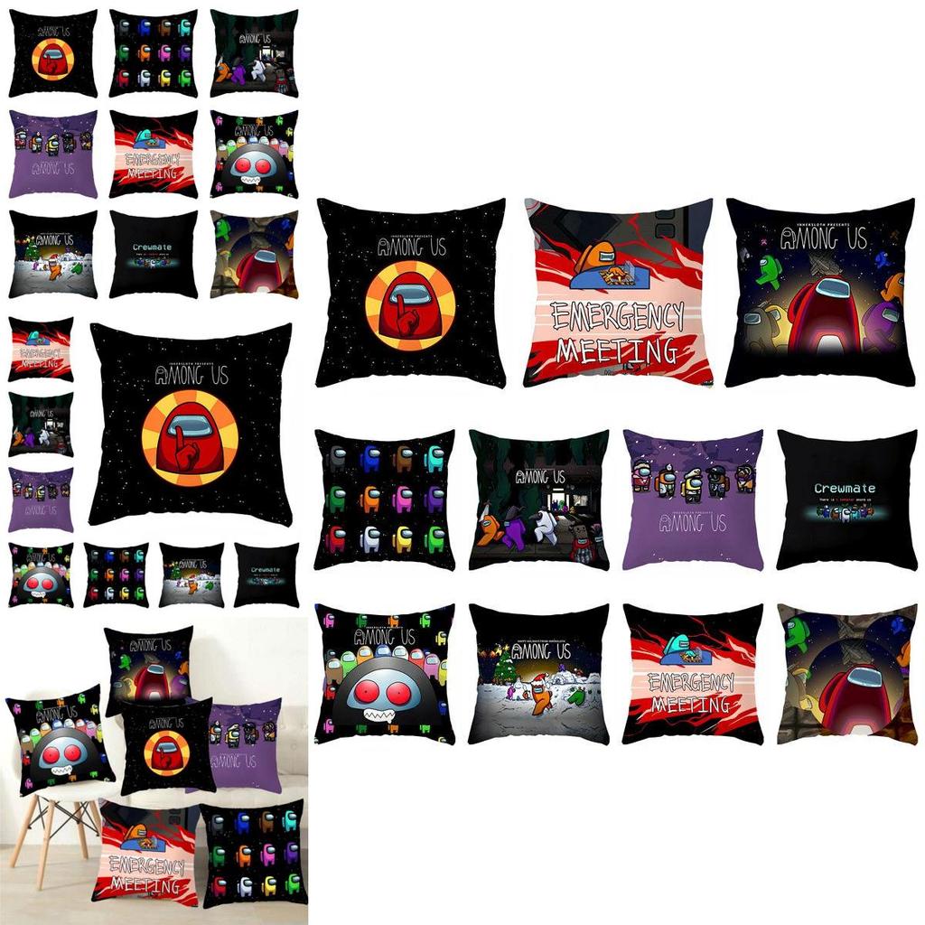 Among Game Us Cushion Cover Throw Pillow Case Home Sofa Decor 45×45cm Square
